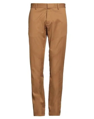 Dsquared2 Man Pants Camel Size 36 Cotton, Elastane In Brown