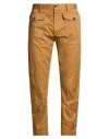 Dsquared2 Man Pants Camel Size 38 Cotton, Elastane In Brown