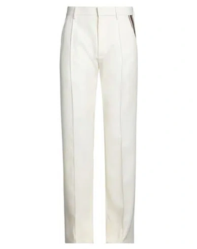 Dsquared2 Man Pants Cream Size 28 Polyester, Virgin Wool In White