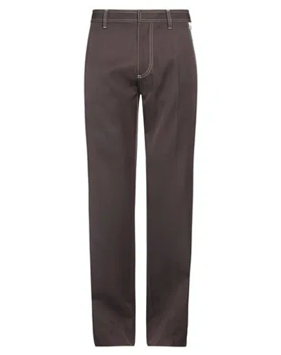 Dsquared2 Man Pants Dark Brown Size 36 Polyester, Virgin Wool