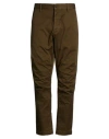 Dsquared2 Man Pants Dark Green Size 36 Cotton, Elastane