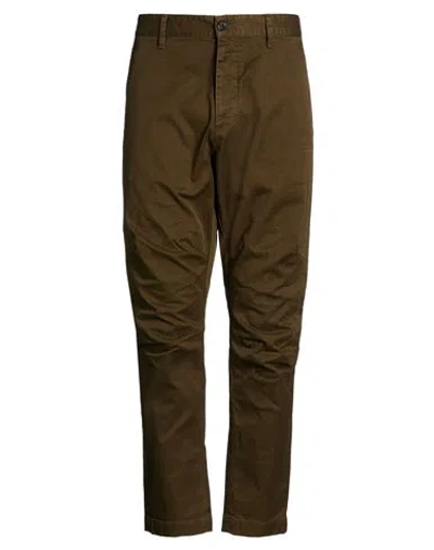 Dsquared2 Man Pants Dark Green Size 36 Cotton, Elastane