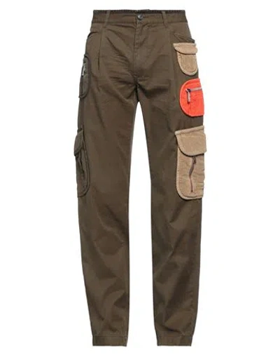 Dsquared2 Man Pants Dark Green Size 36 Cotton, Elastane, Wool, Polyamide