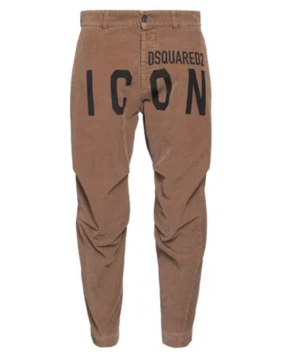 Dsquared2 Man Pants Khaki Size 32 Cotton, Elastane In Beige