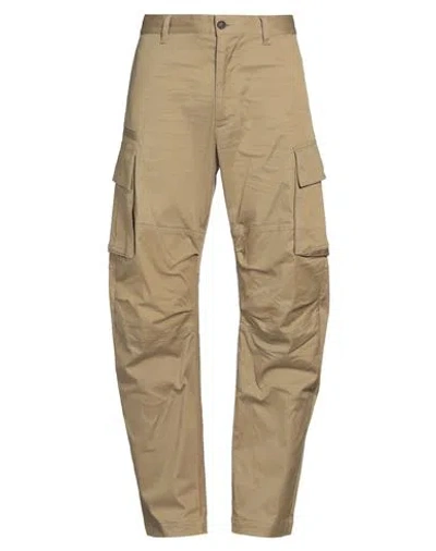 Dsquared2 Man Pants Khaki Size 38 Cotton, Elastane In Beige