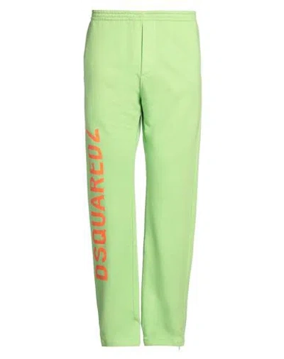 DSQUARED2 DSQUARED2 MAN PANTS LIME GREEN SIZE L COTTON