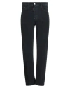 Dsquared2 Man Pants Midnight Blue Size 32 Cotton, Elastane In Black