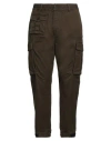 Dsquared2 Man Pants Military Green Size 36 Cotton, Elastane