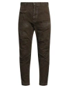 Dsquared2 Man Pants Military Green Size 36 Cotton, Elastane In Brown