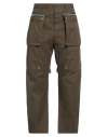 Dsquared2 Man Pants Military Green Size 38 Cotton In Green