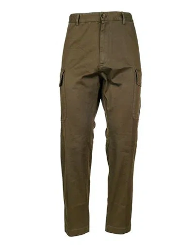 Dsquared2 Man Pants Military Green Size 38 Cotton