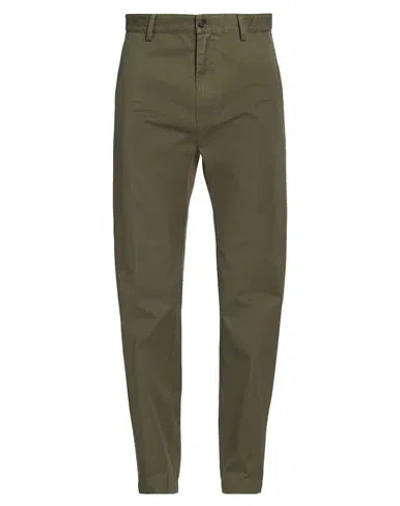 Dsquared2 Man Pants Military Green Size 38 Cotton