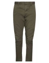 Dsquared2 Man Pants Military Green Size 38 Cotton, Elastane