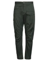 Dsquared2 Man Pants Military Green Size 38 Cotton, Elastane