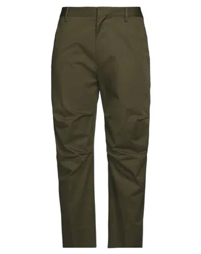 Dsquared2 Man Pants Military Green Size 38 Cotton, Elastane