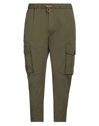 Dsquared2 Man Pants Military Green Size 36 Cotton, Elastane