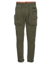 Dsquared2 Man Pants Military Green Size 42 Cotton, Elastane In Green