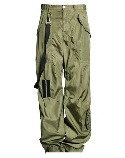 Dsquared2 Man Pants Military Green Size 40 Polyamide