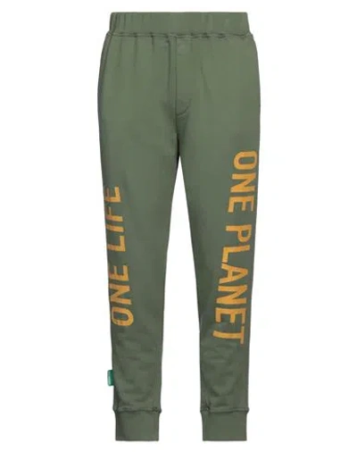 Dsquared2 Man Pants Military Green Size L Cotton, Elastane