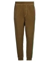 Dsquared2 Man Pants Military Green Size L Cotton In Green