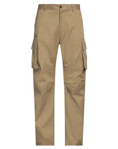 Dsquared2 Man Pants Mustard Size 32 Cotton, Elastane In Yellow