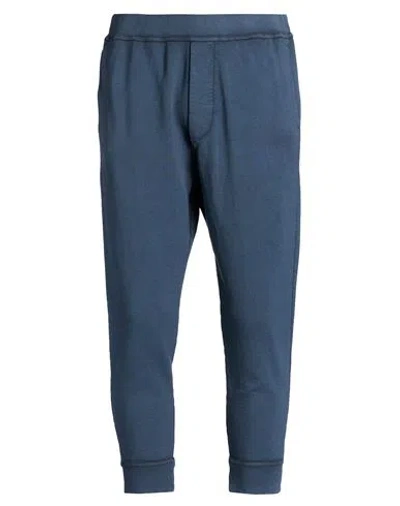 Dsquared2 Man Pants Navy Size M Cotton In Blue