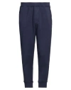 Dsquared2 Man Pants Navy Size M Cotton, Elastane In Navy Blue