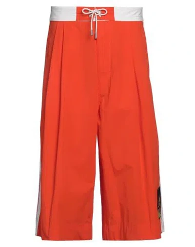 Dsquared2 Man Pants Orange Size 32 Cotton, Elastane