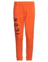 Dsquared2 Man Pants Orange Size L Cotton, Elastane