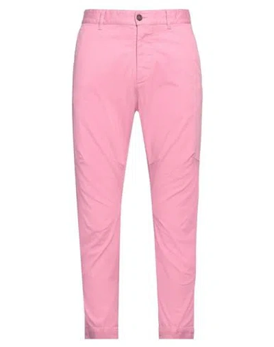 Shop Dsquared2 Man Pants Pink Size 32 Cotton, Elastane