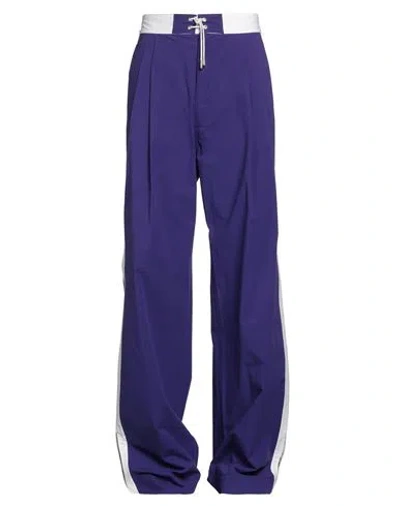 Dsquared2 Man Pants Purple Size 32 Cotton, Elastane In Purple