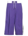 Dsquared2 Man Pants Purple Size 38 Cotton, Elastane In Purple