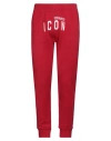 Dsquared2 Cropped Icon-print Track Pants In Red