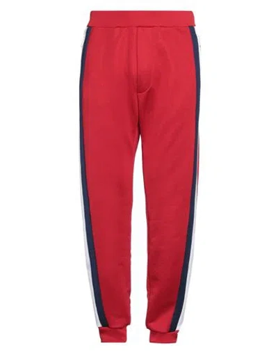 Dsquared2 Man Pants Red Size L Cotton, Polyester, Elastane
