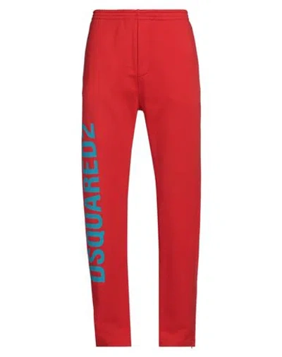 Dsquared2 Man Pants Red Size M Cotton