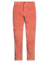 Dsquared2 Man Pants Rust Size 32 Cotton, Elastane In Red