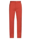 Dsquared2 Man Pants Rust Size 32 Cotton, Elastane In Red