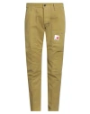 Dsquared2 Man Pants Sage Green Size 36 Cotton In Green