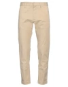 Dsquared2 Man Pants Sand Size 32 Cotton, Elastane In Beige