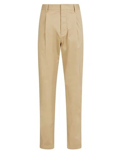 Dsquared2 Man Pants Sand Size 34 Cotton, Elastane In Beige