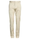 Dsquared2 Man Pants Sand Size 36 Cotton, Elastane In Brown