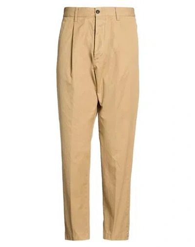 Dsquared2 Man Pants Sand Size 40 Cotton In Brown