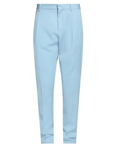 Dsquared2 Man Pants Sky Blue Size 34 Virgin Wool