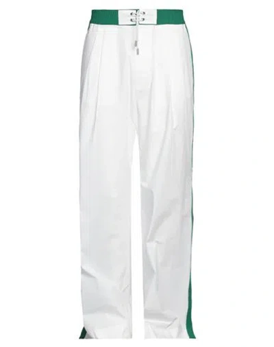 Dsquared2 Man Pants White Size 32 Cotton, Elastane