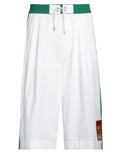 Dsquared2 Man Pants White Size 34 Cotton, Elastane