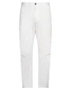 Dsquared2 Tailored White Trousers Crafted From Cotton-elastan Blend In White