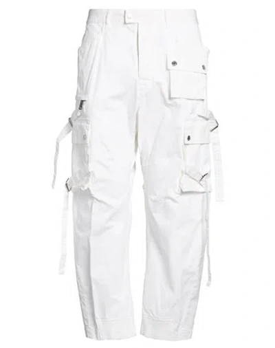Dsquared2 Man Pants White Size 38 Cotton