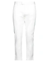 Dsquared2 Man Pants White Size 38 Cotton, Elastane In White