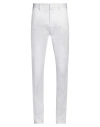 Dsquared2 Man Pants White Size 34 Cotton, Elastane