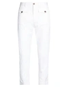 Dsquared2 Man Pants White Size 40 Cotton, Elastane